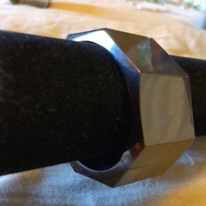 Gunmetal thick bangle